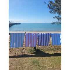 Calvi Sky Blue Signature Sand-Free Beach Towel Newlyfe