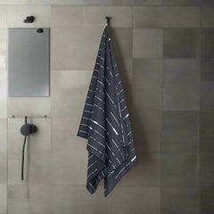 Black Steel Bath Towel Newlyfe