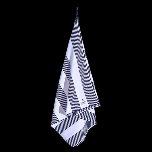 Amalfi Navy Signature Sand-Free Beach Towel Newlyfe