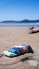 Bundle - Coral Reef Large Beach Towel & Pouch