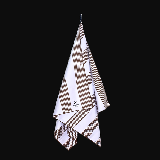 Piha Brown Signature Sand-Free Beach Towel