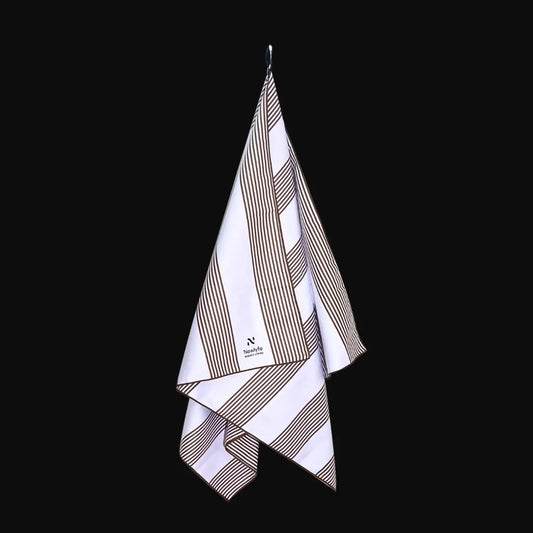 Piha Brown Signature Sand-Free Beach Towel Newlyfe