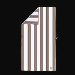 Piha Brown Signature Sand-Free Beach Towel