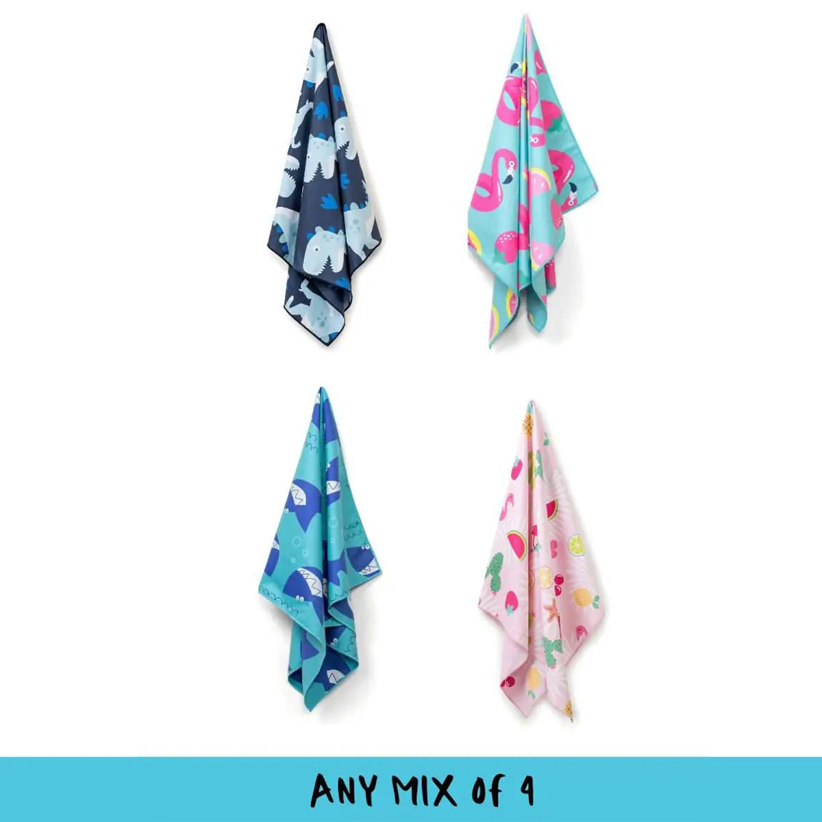 4 Pack Kids Beach Towel Bundle Newlyfe
