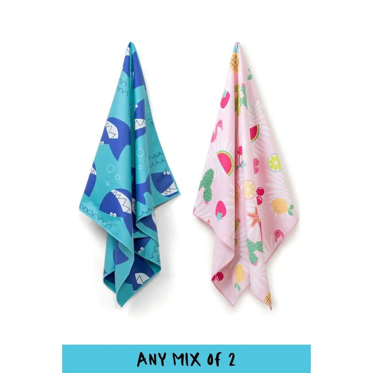 2 Pack Kids Beach Towels