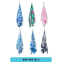 6 Pack Beach Towels