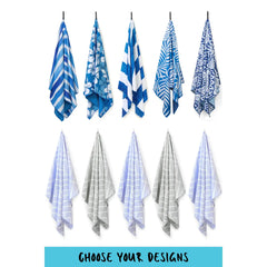 QUICK DRY BEACH AND BATH TOWEL BUNDLE 10 PACK