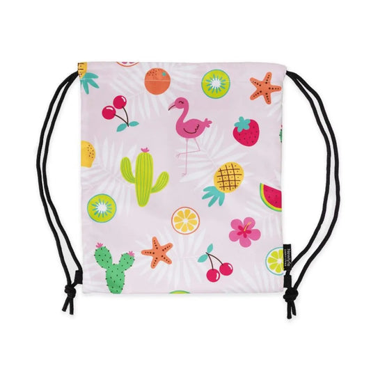 Pinky drawstring swim bags