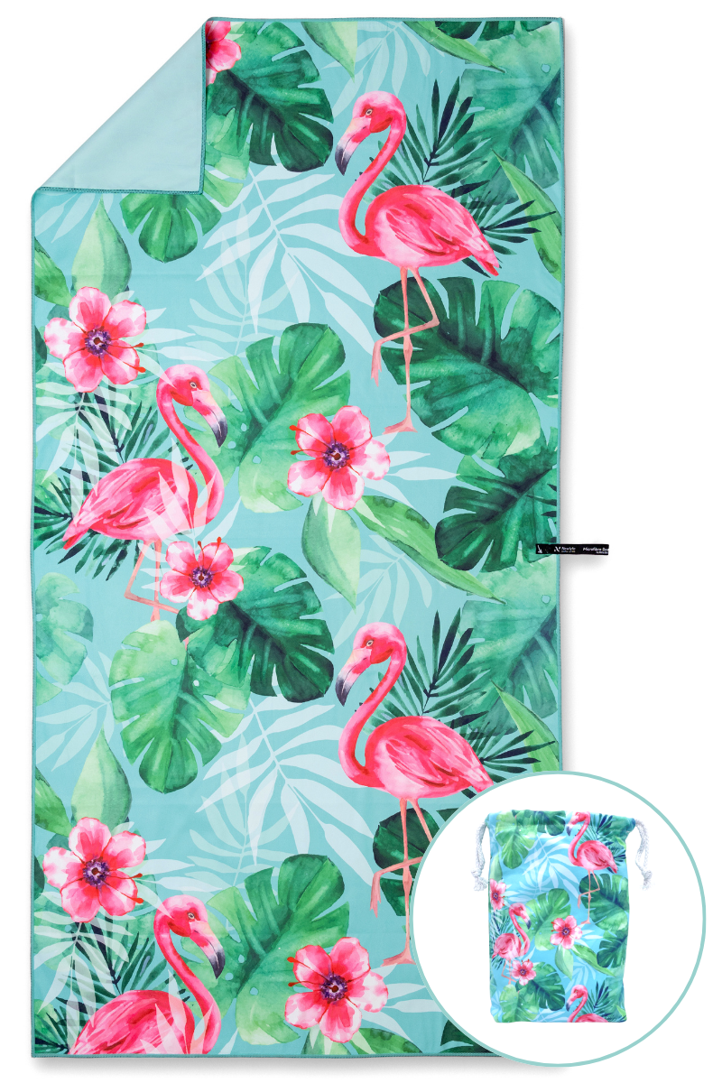 Get best super soft Flamingo Large Beach Towel Newlyfe