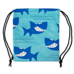 Shark Drawstring Swim Bag