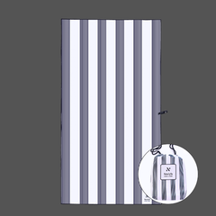 Amalfi Navy Signature Sand-Free Beach Towel