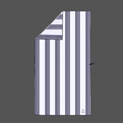 Amalfi Navy Signature Sand-Free Beach Towel