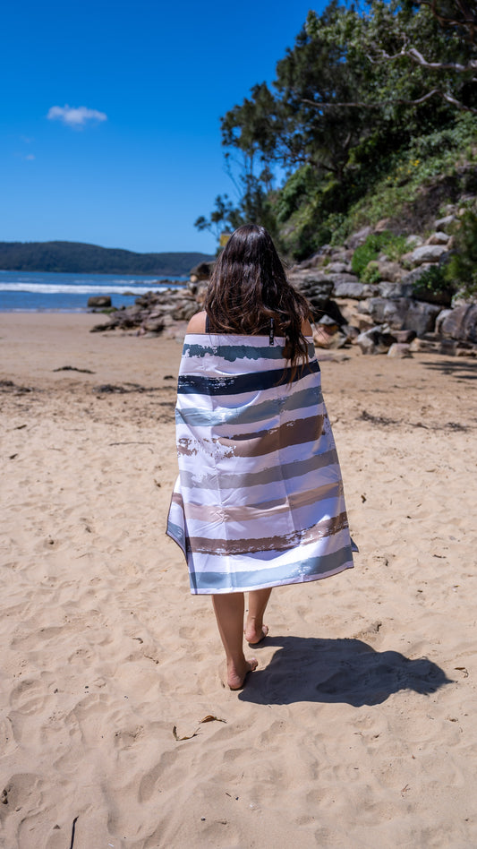 Whitehaven Large Beach Towel & Pouch