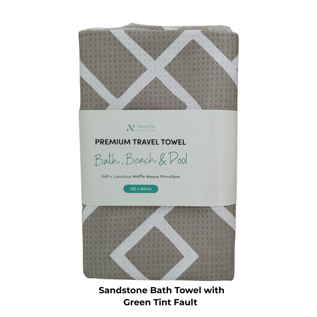 Sandstone Quick Dry Bath Towel - Green-Tinted Batch Newlyfe