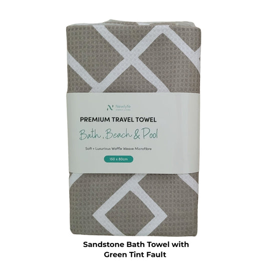 Sandstone Quick Dry Bath Towel - Green-Tinted Batch Newlyfe