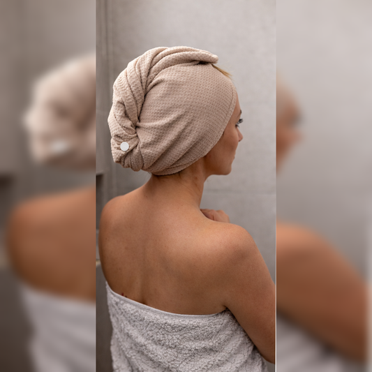 Sandstone Hair Towel Wrap