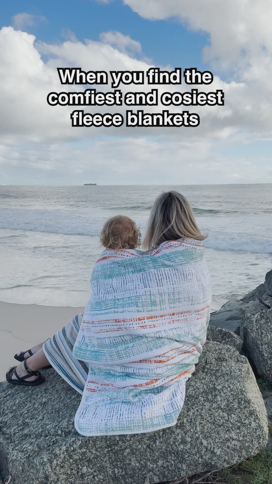 Orange Fleece Blanket, Regular