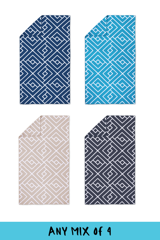 QUICK DRY COMPACT HAND TOWEL BUNDLE 4 PACK