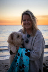 SAND FREE BEACH TOWEL DOG TOWEL Paws