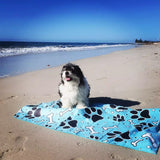 NEWLYFE SAND FREE MICROFIBER BEACH TOWEL FOR DOGS