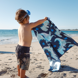 SAND FREE BEACH TOWEL KIDS DINO