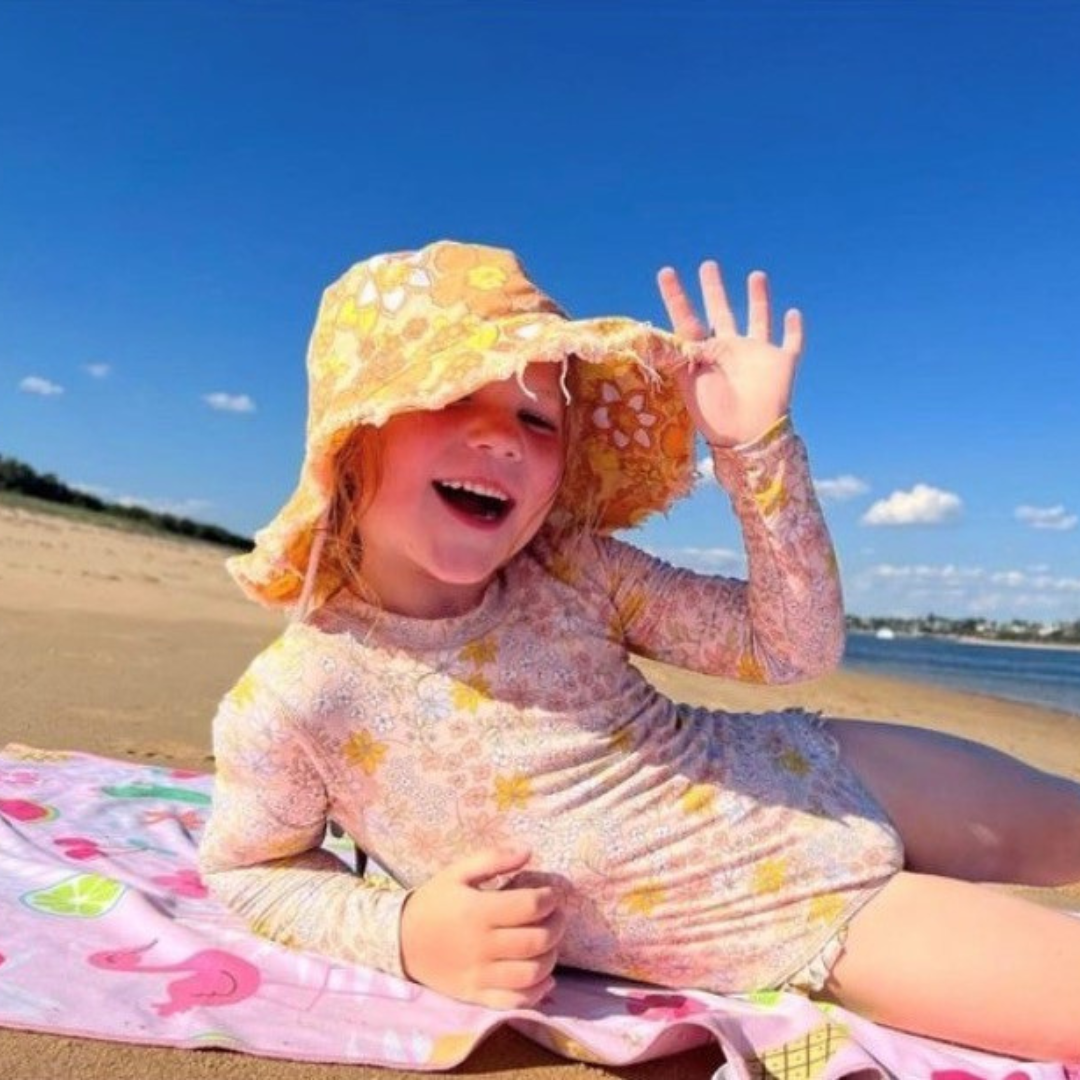 quick dry kids beach towel - PINKY